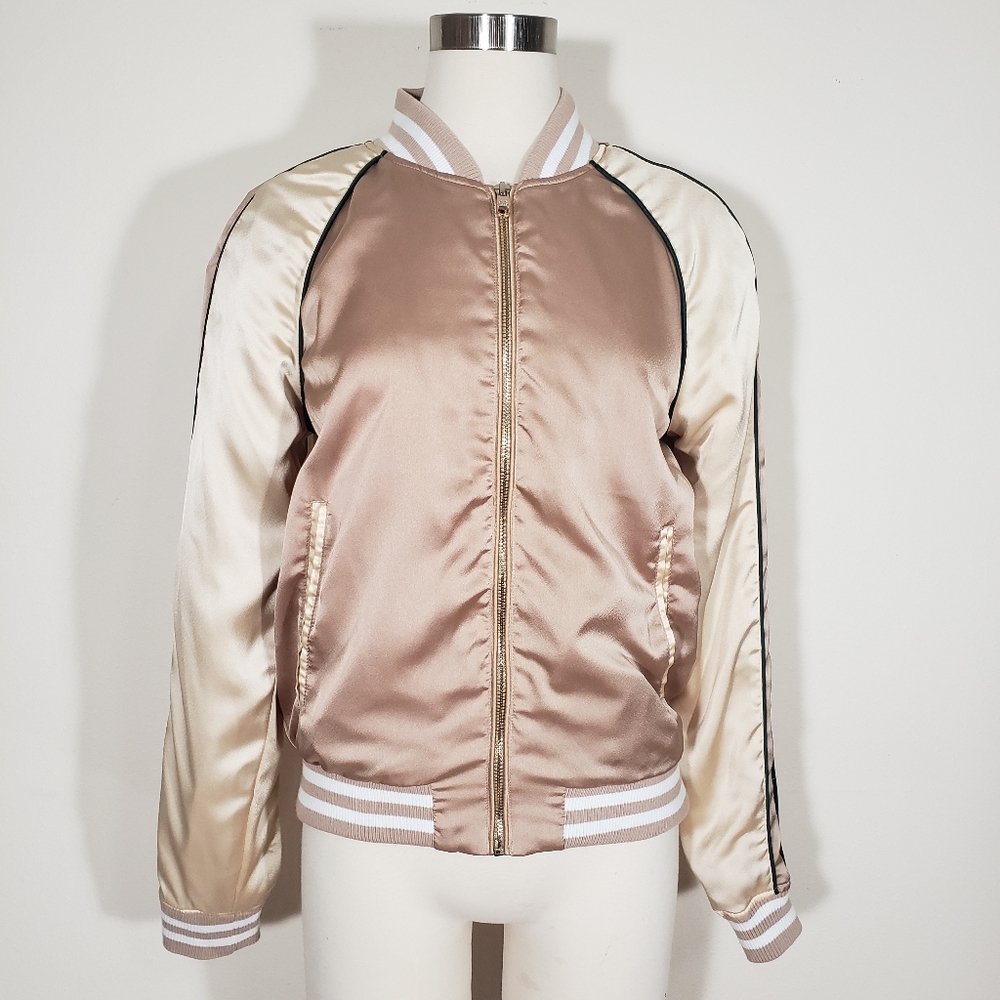 💥CLOSING SALE💥 STEVE MADDEN Satin Bomber Jacket - Picture 2 of 5